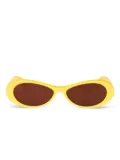 Jacquemus oval-frame sunglasses - Yellow