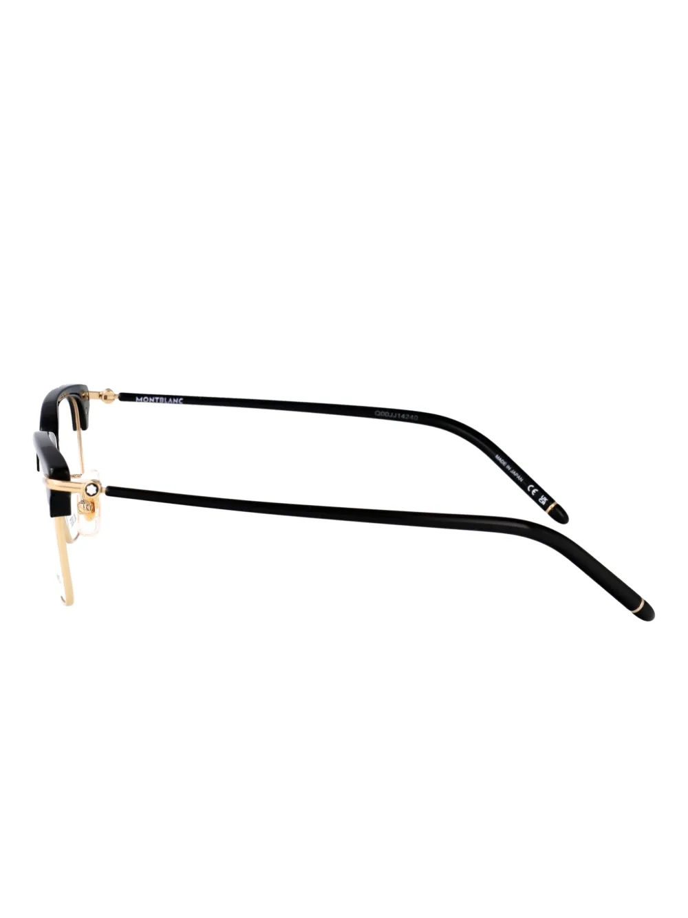 Montblanc Bril met rechthoekig montuur Zwart