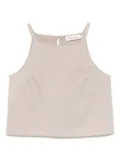 MOUTAKI stretch-cotton tank top - Neutrals
