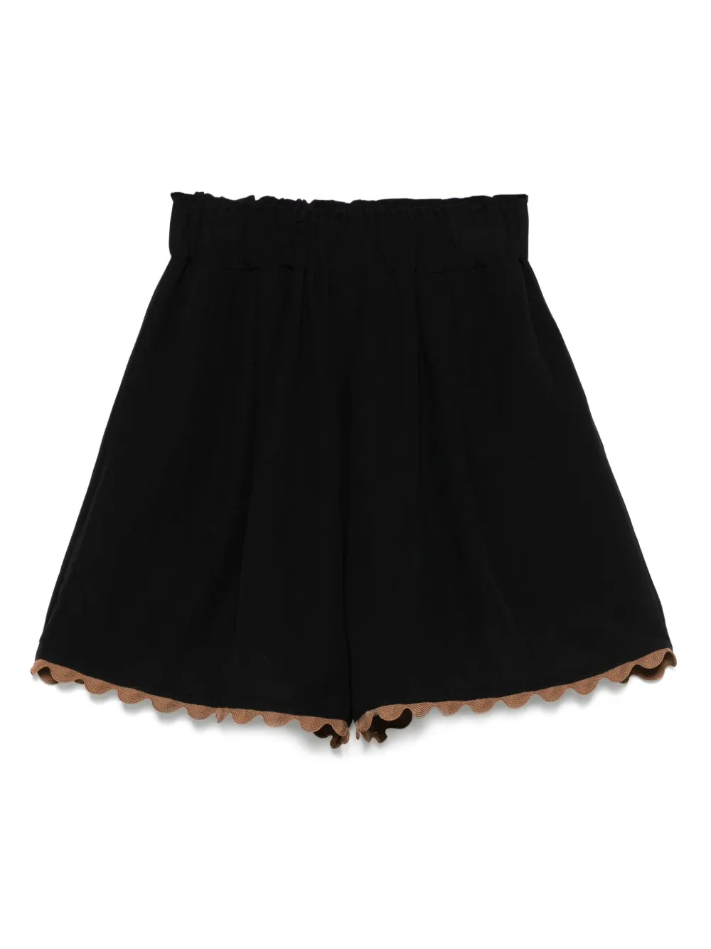 MOUTAKI elasticated waist shorts | Black | Image 1