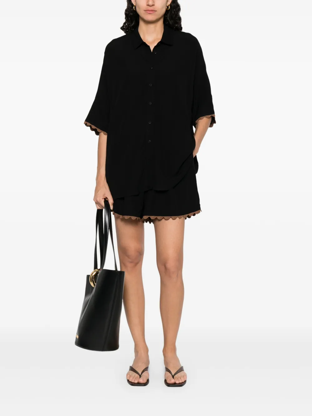 MOUTAKI elasticated waist shorts | Short Shorts | Image 2