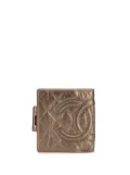 CHANEL Pre-Owned 2006-2008 Metallic Aged Calfskin Cambon Ligne Bifold Wallet small wallets - Brown