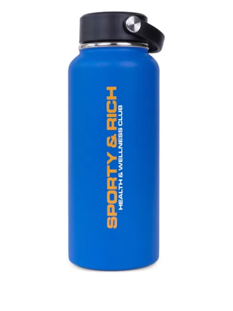 Sporty & Rich logo-print water bottle