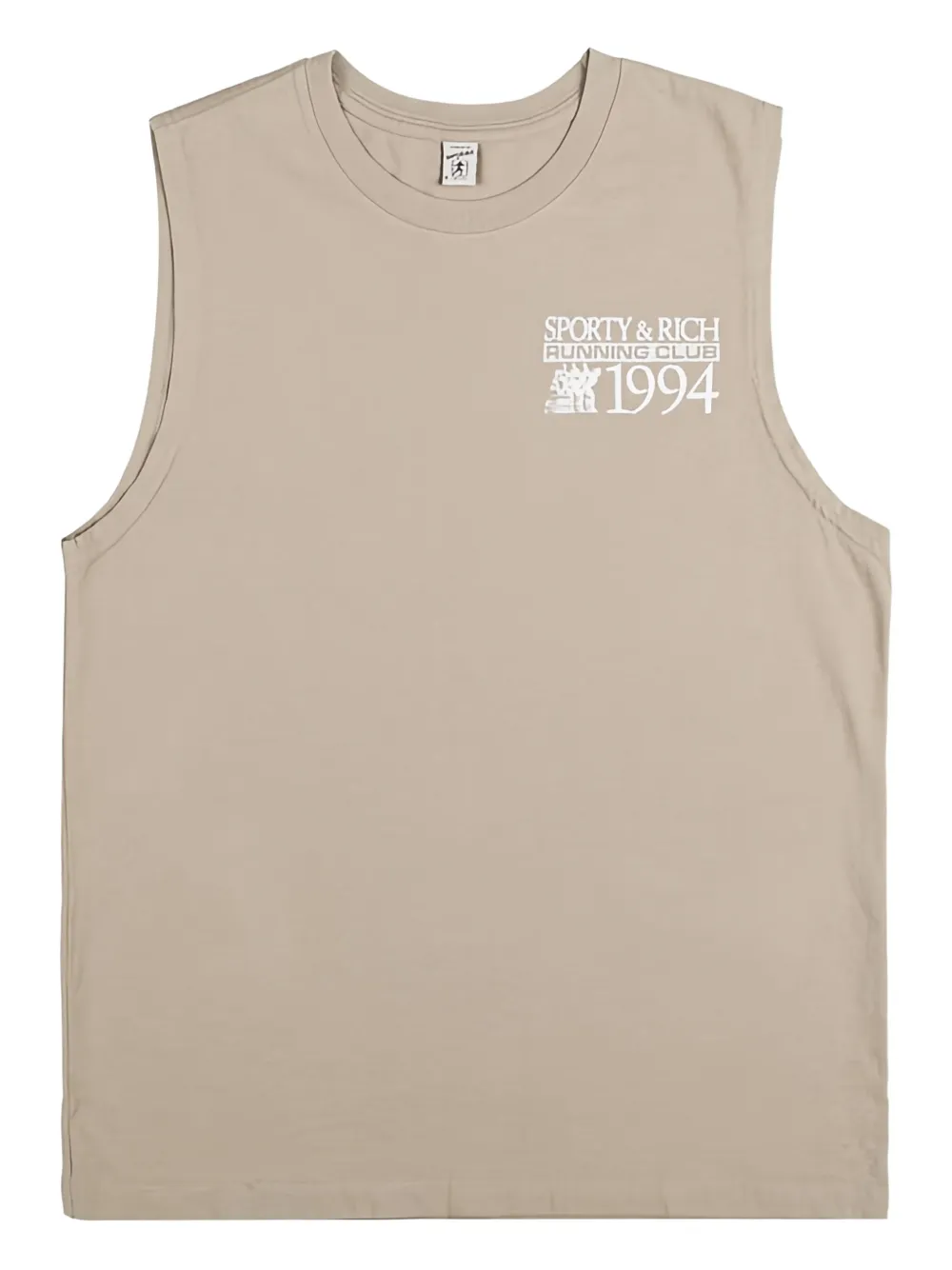 Sporty & Rich graphic sleeveless top - Toni neutri