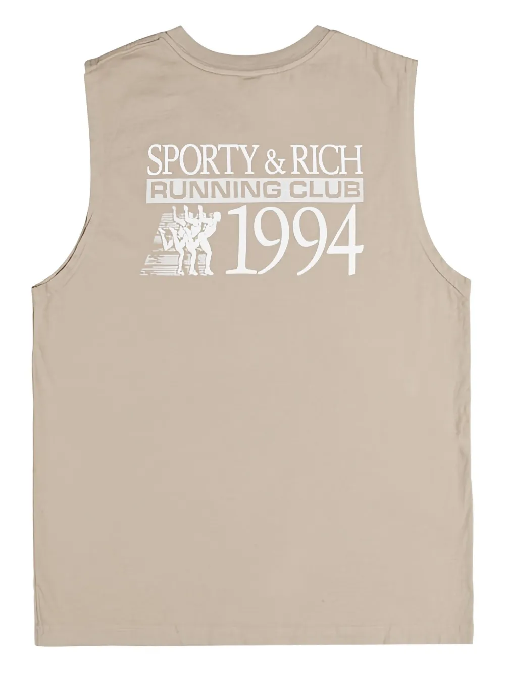 Sporty & Rich Tanktop met print Beige