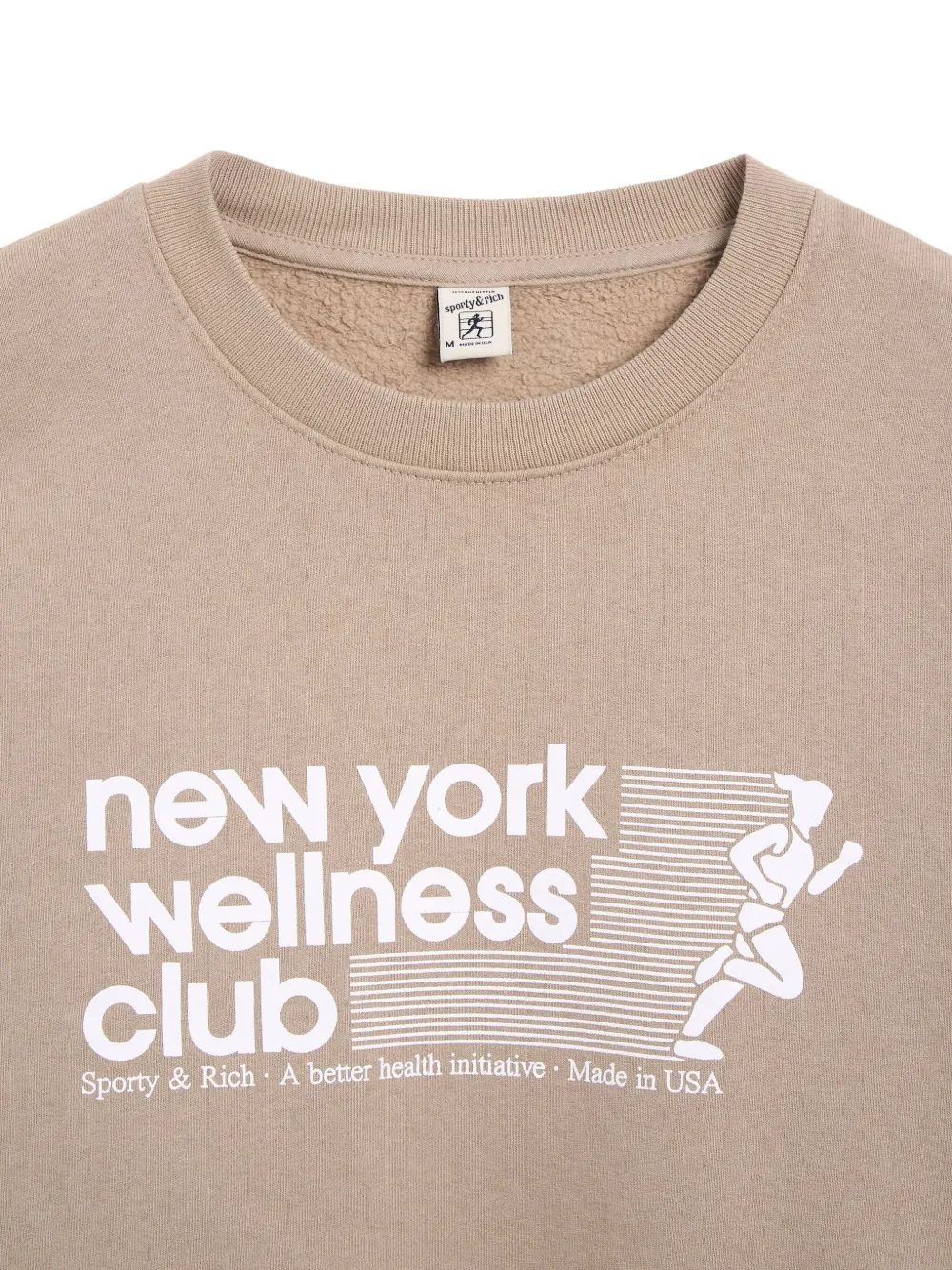 Sporty & Rich Wellness Club sweater Beige