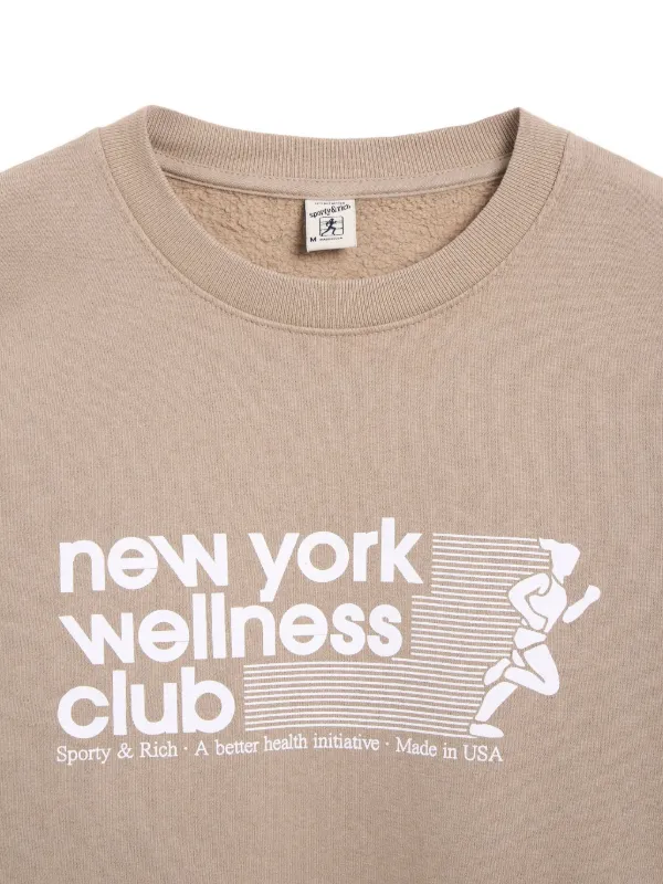 Sporty & Rich Wellness Club Sweatshirt | Neutrals | FARFETCH RO