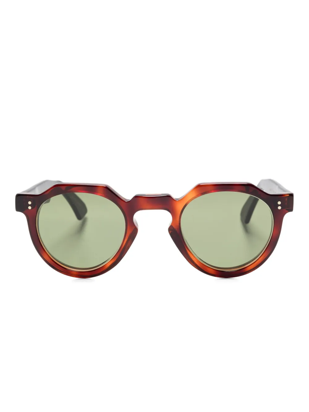 Lesca Crown round-frame sunglasses Bruin