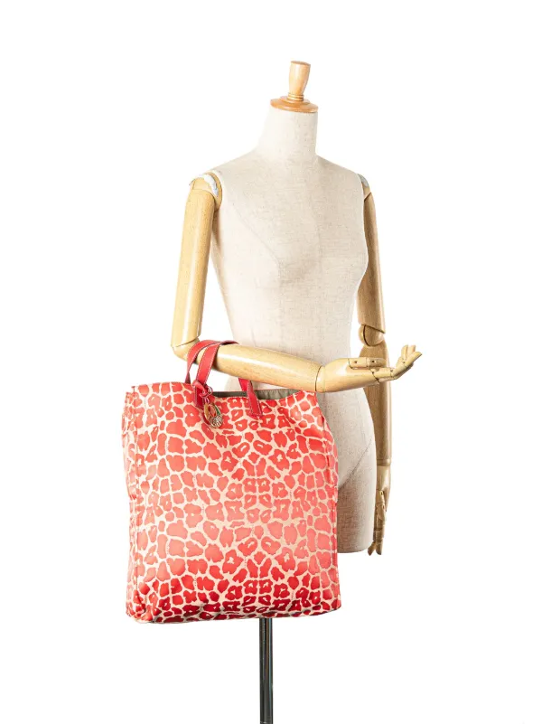 Fendi Pre-Owned 2010-2025 レオパードプリント キャンバス ショッパー