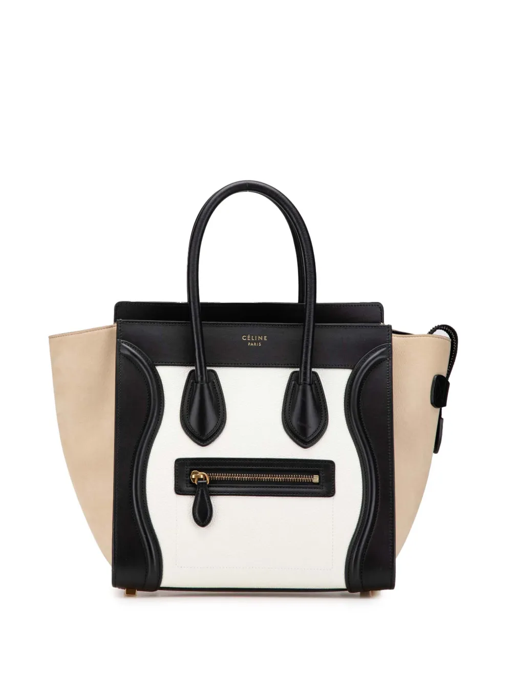 Céline Pre-Owned 2018 Mini Tricolor Leather Luggage tote bag - マルチカラー Céline Pre-Owned 2018 Mini Tricolor Leather Luggage tote bag - マルチカラー