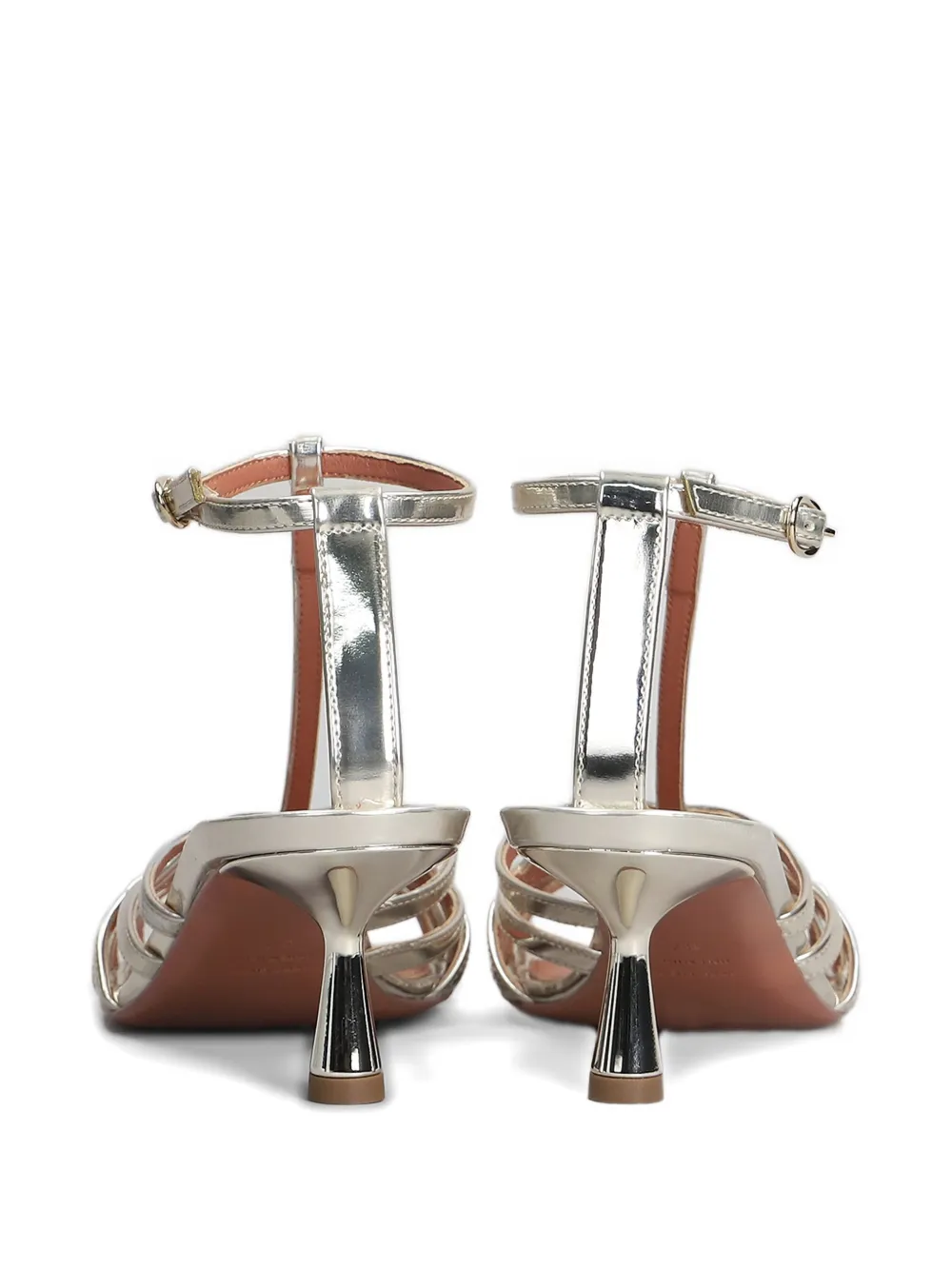 Aldo Castagna 60 mm Manila sandalen Zilver