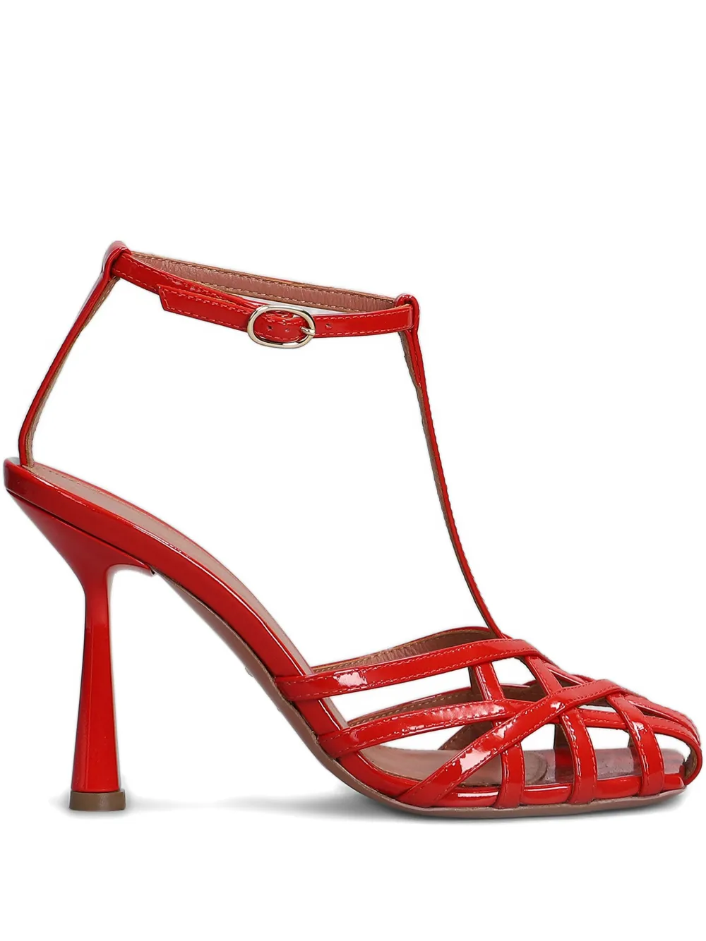 Aldo Castagna 100mm Lidia sandals Red
