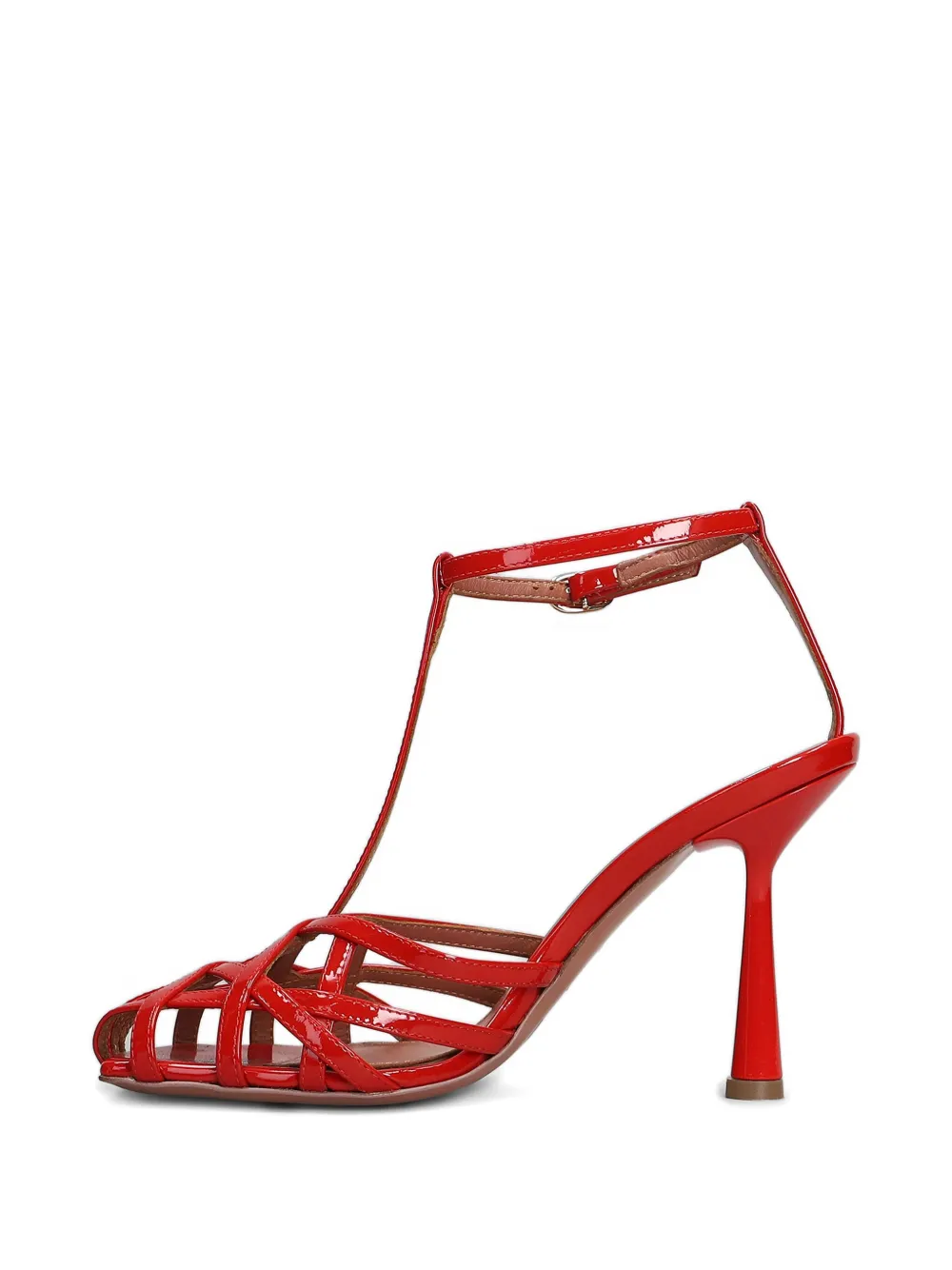 Aldo Castagna 100mm Lidia sandals Red