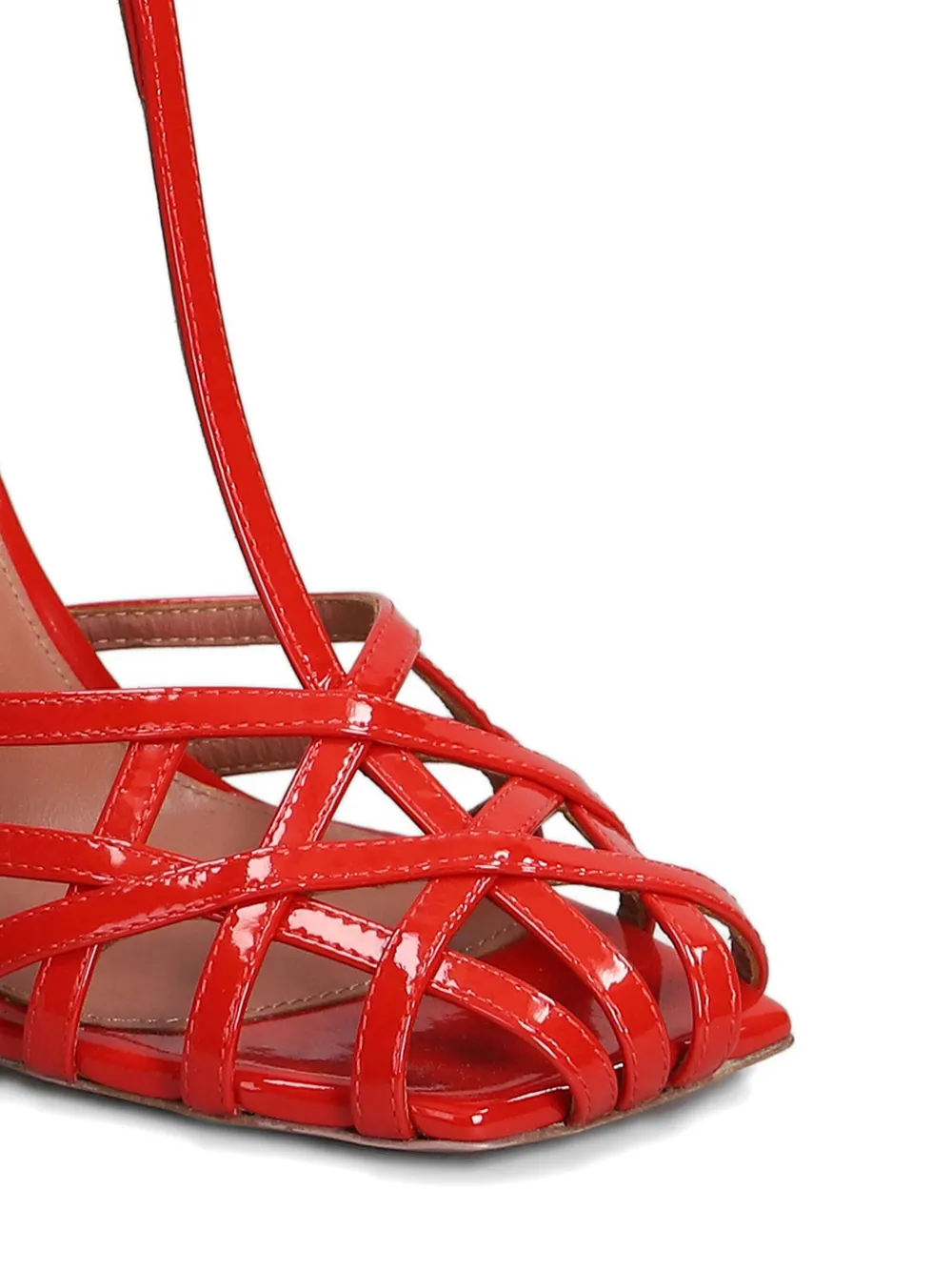 Aldo Castagna 100mm Lidia sandals Red
