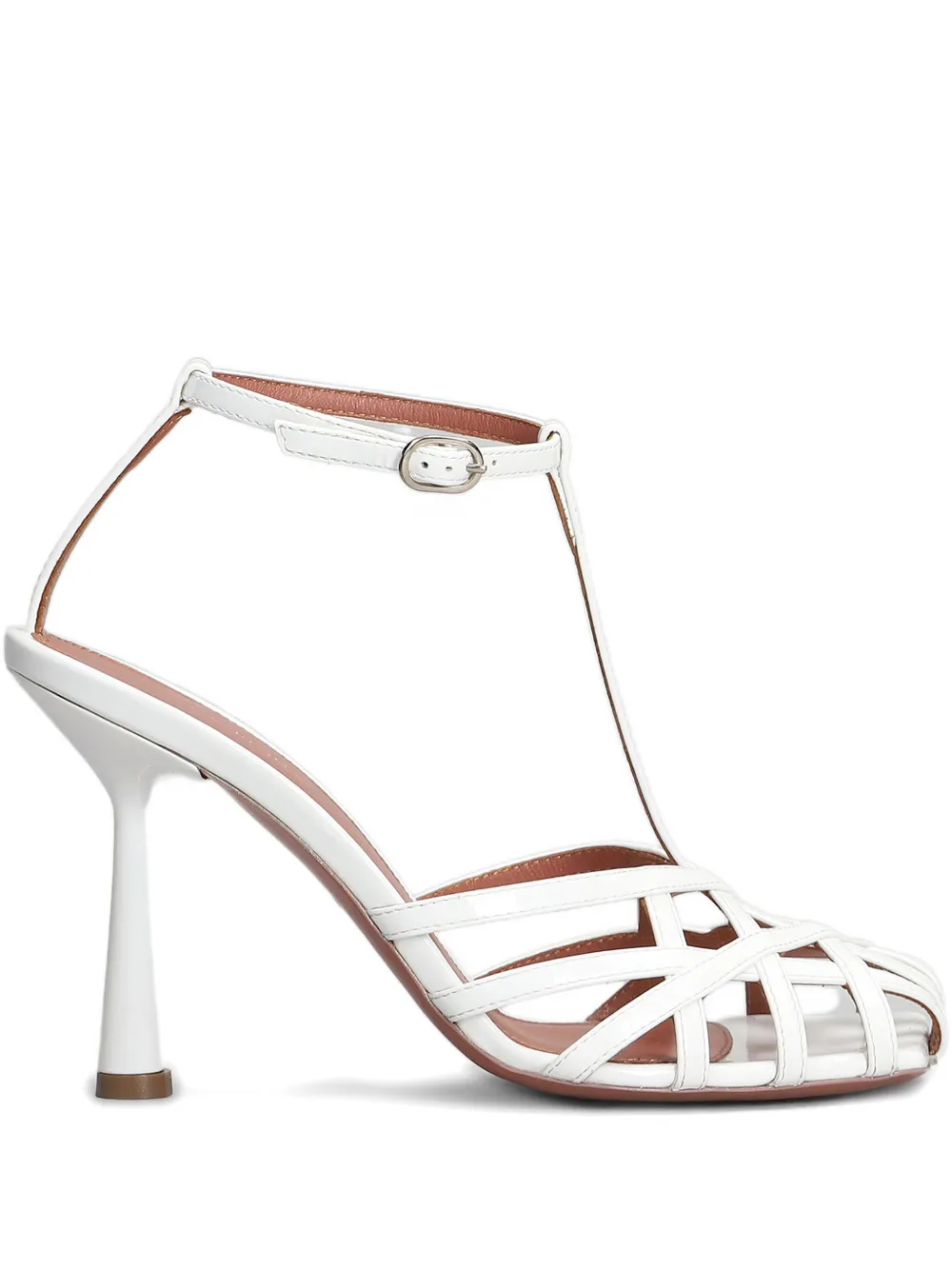Aldo Castagna 100mm Lidia Sandals In White