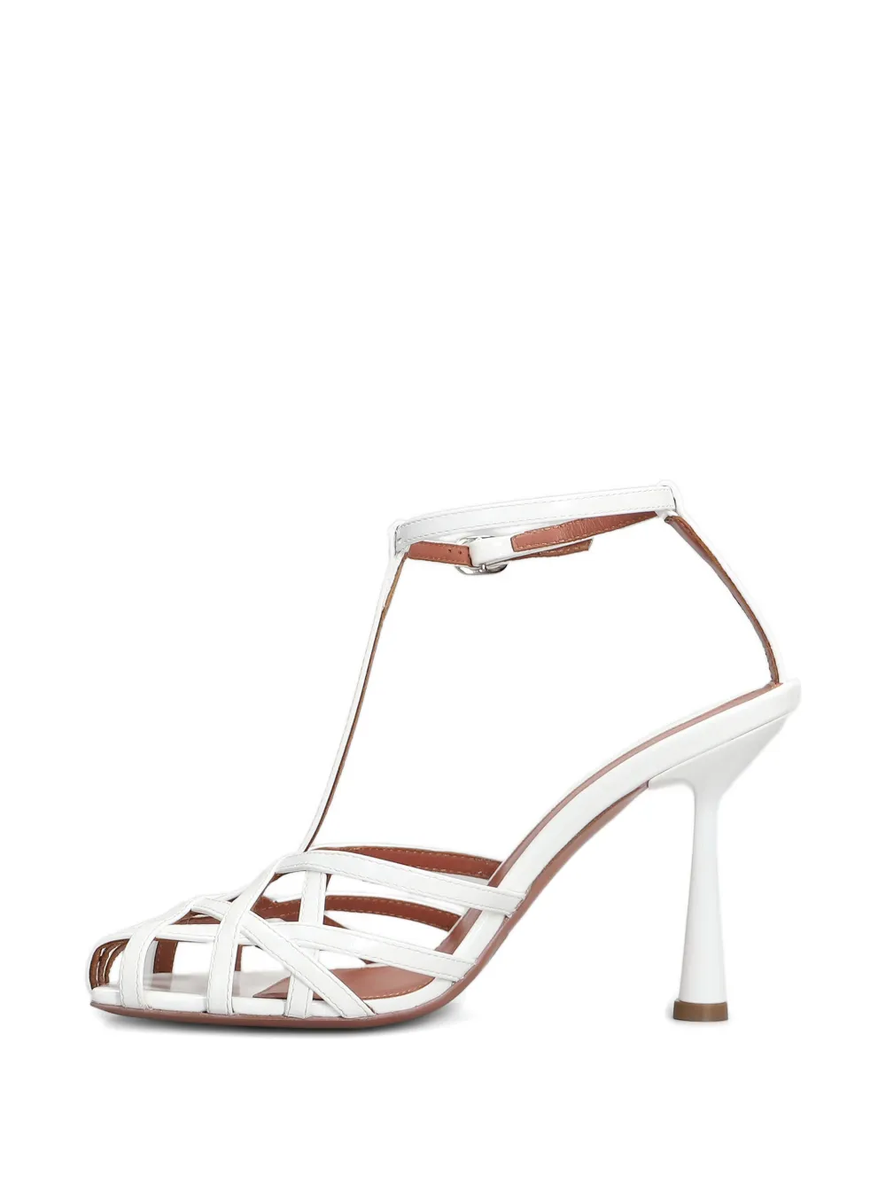 Aldo Castagna 100 mm Lidia sandalen Wit