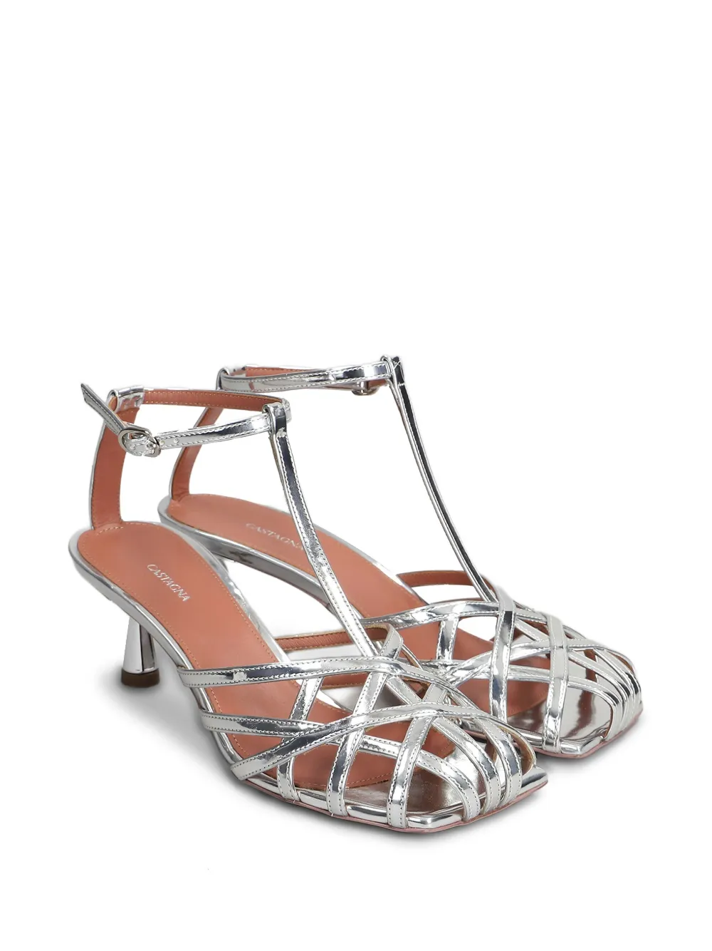 Aldo Castagna 60mm Manila sandals Silver