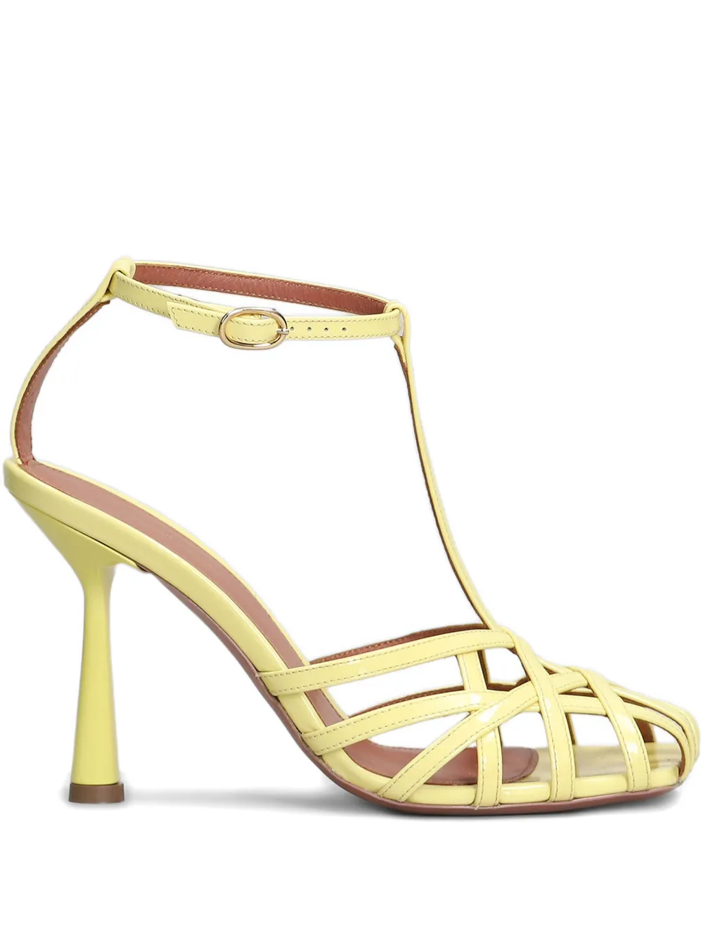 Aldo Castagna 100mm Lidia sandals Yellow