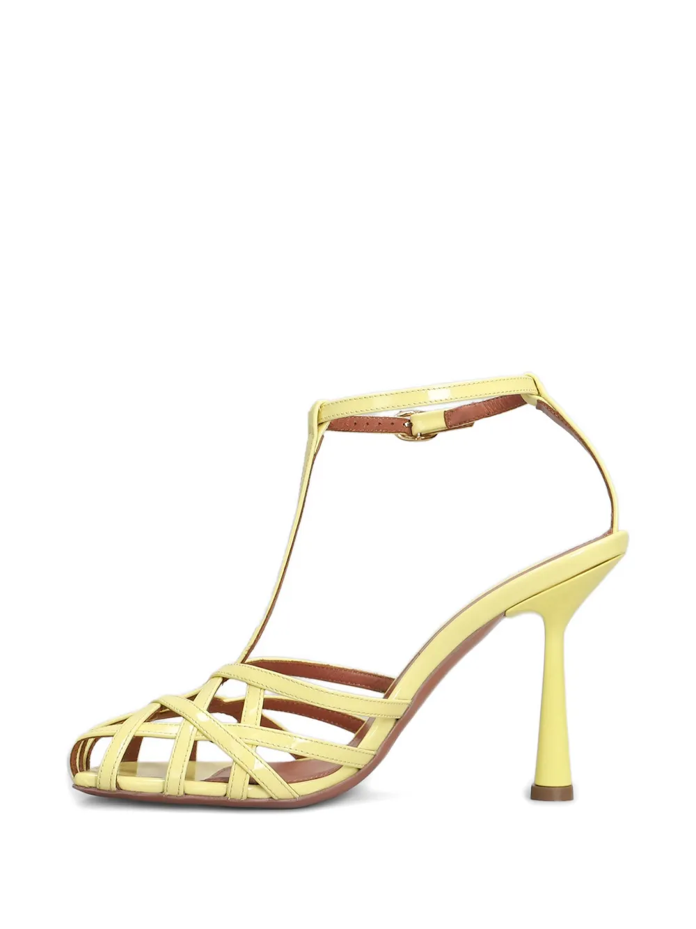 Aldo Castagna 100 mm Lidia sandalen Geel