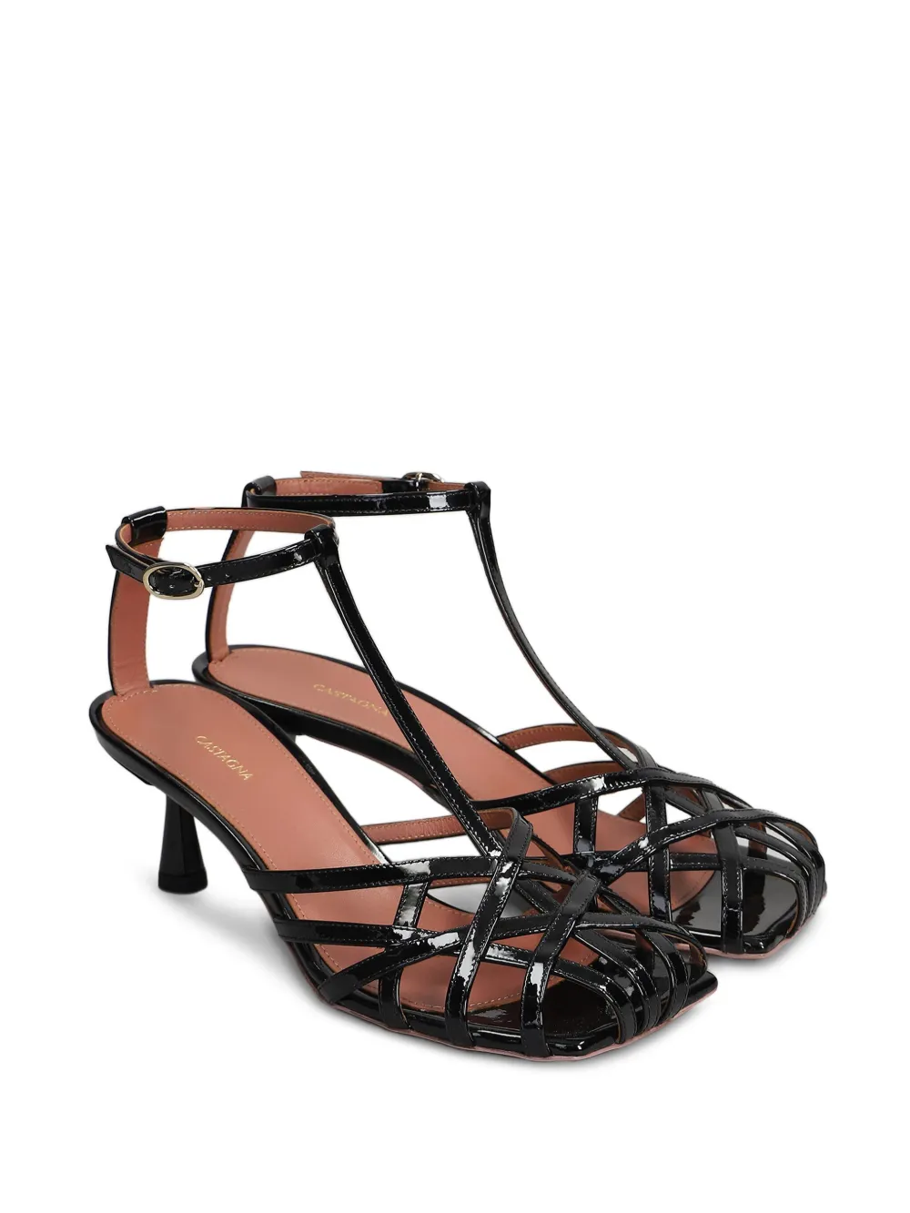 Aldo Castagna 60 mm Manila sandalen Zwart