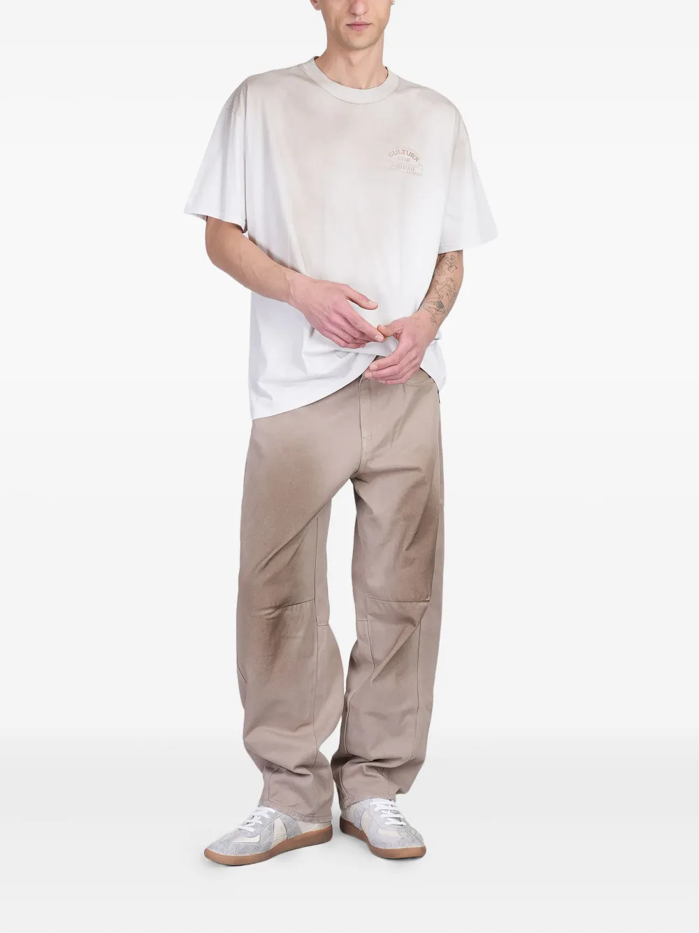 CULTURA Race T-shirt - Beige