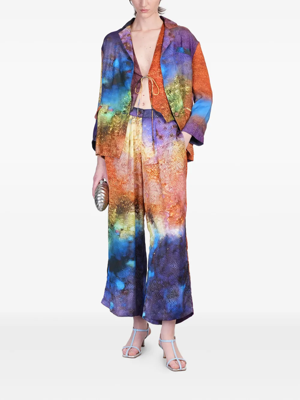 YAVI abstract-print blazer | Blazers | Image 2