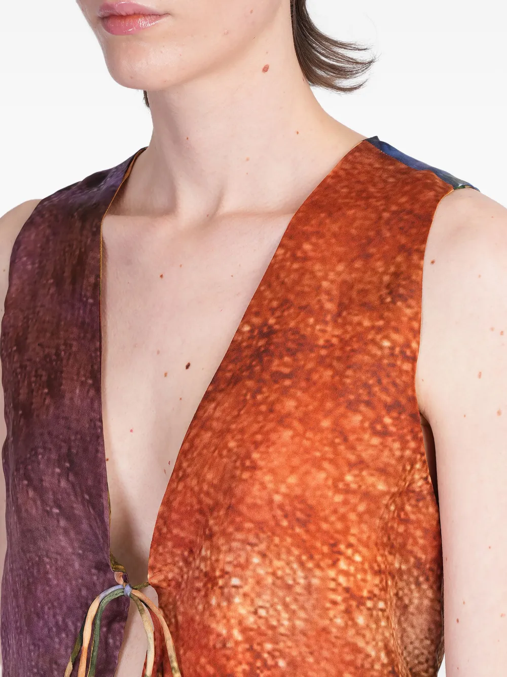 Yavi Abstract-print Vest
