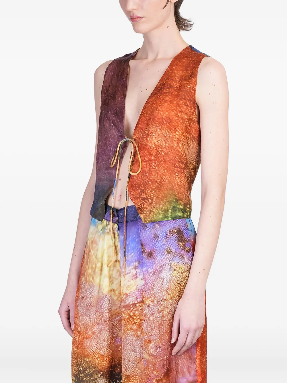 Yavi Abstract-print Vest