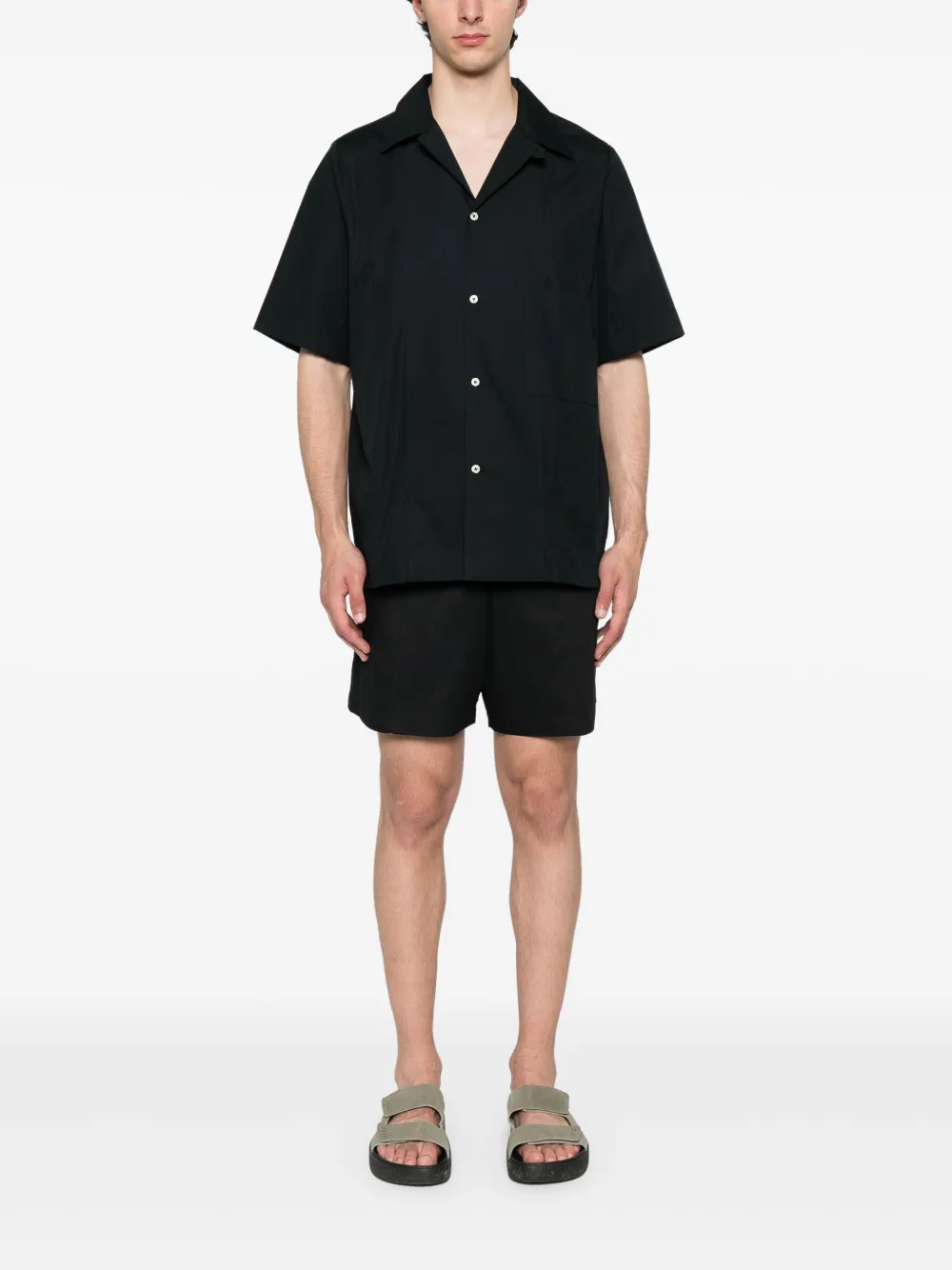 NEW YORK RESIDENT COTTON TRACK SHORTS