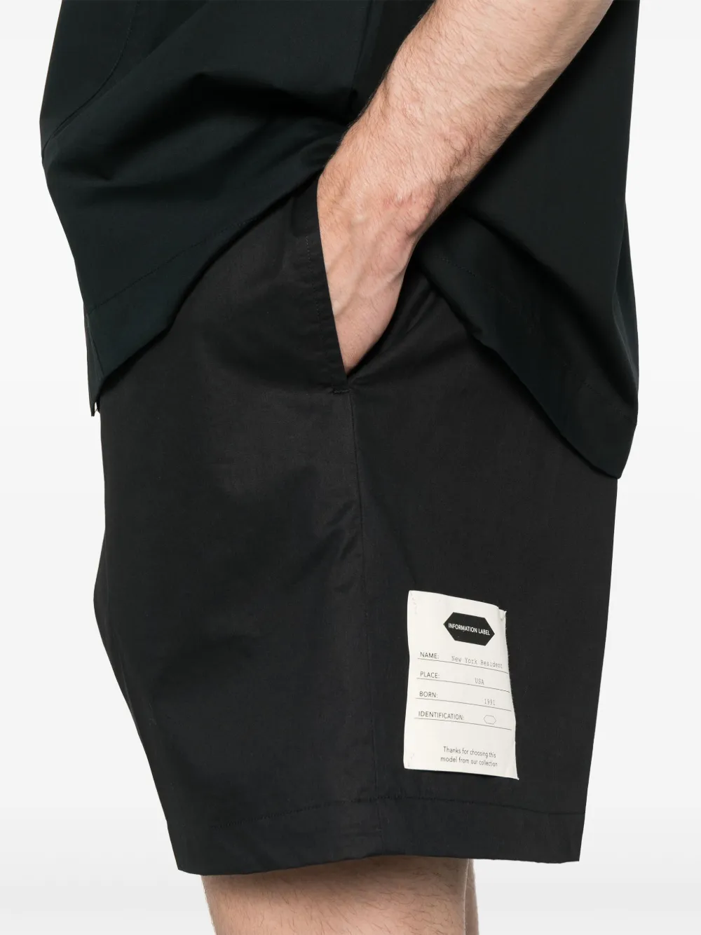 NEW YORK RESIDENT COTTON TRACK SHORTS