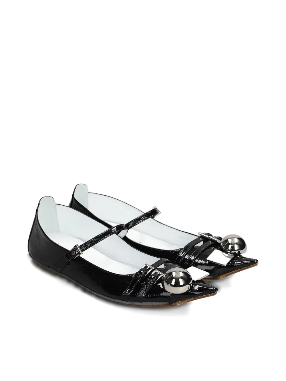 Dove Nuotano Gli Squali Patent Leather Ballet Flats