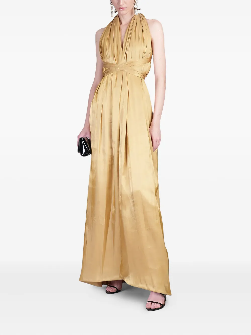 Rhea Costa Gigi maxi dress - Goud