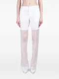 Del Core silk trousers - White