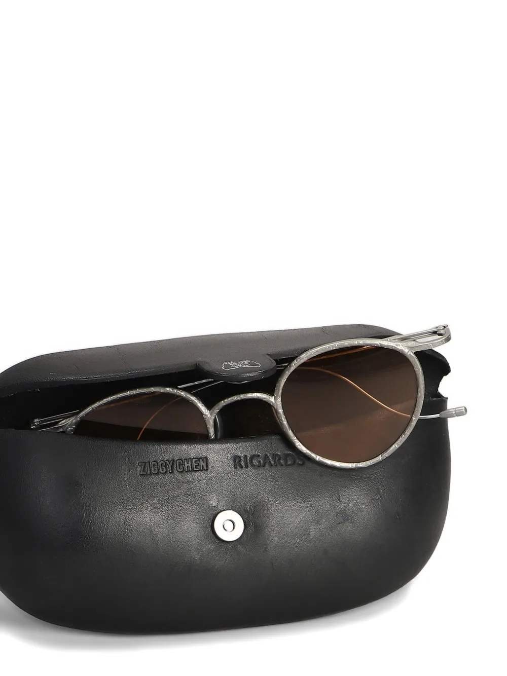 Rigards x Ziggy Chen zonnebril met rond montuur Zilver