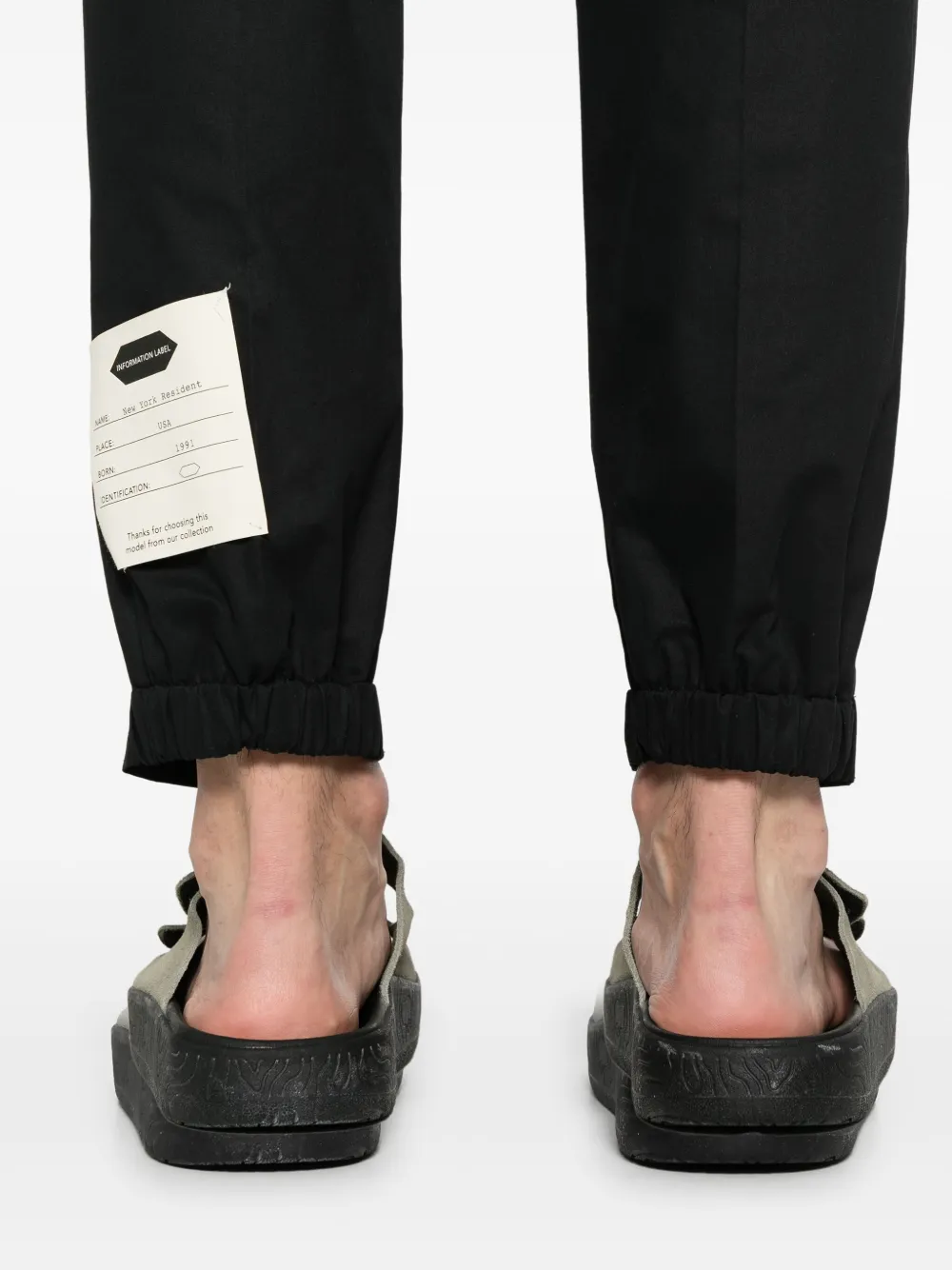 NEW YORK RESIDENT COTTON STRAIGHT-LEG TROUSERS 