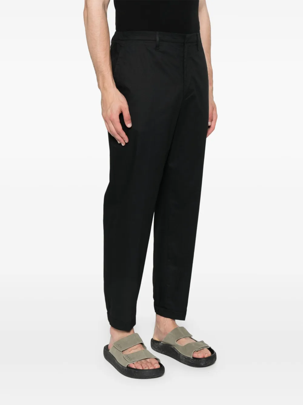 NEW YORK RESIDENT COTTON STRAIGHT-LEG TROUSERS 