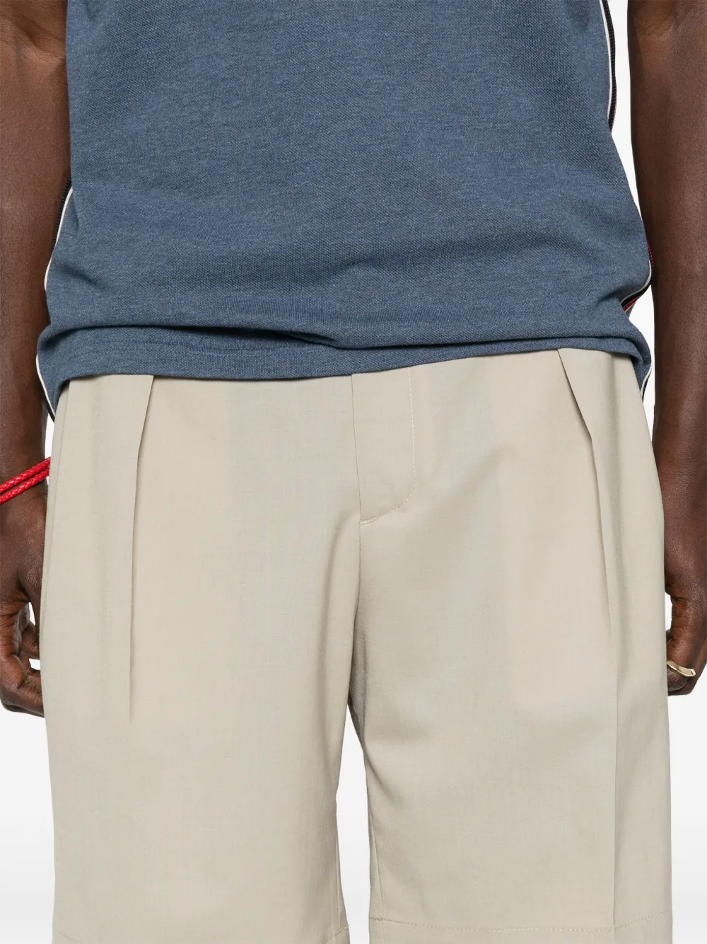 Briglia 1949 pleat-detail shorts Beige