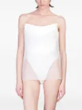 Del Core draped bustier top - White