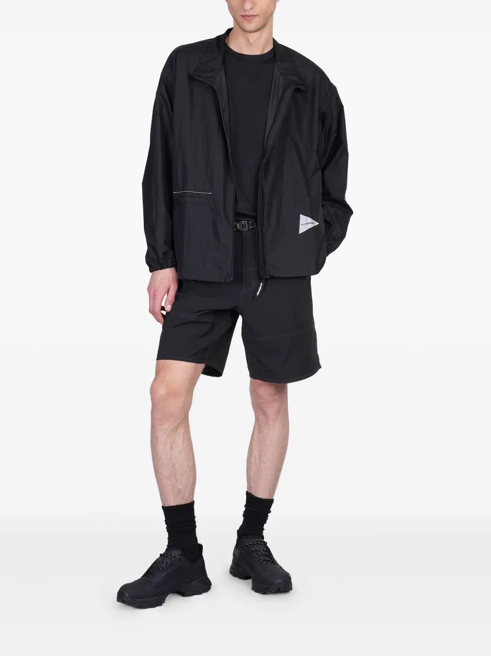 And Wander belted shorts - Zwart
