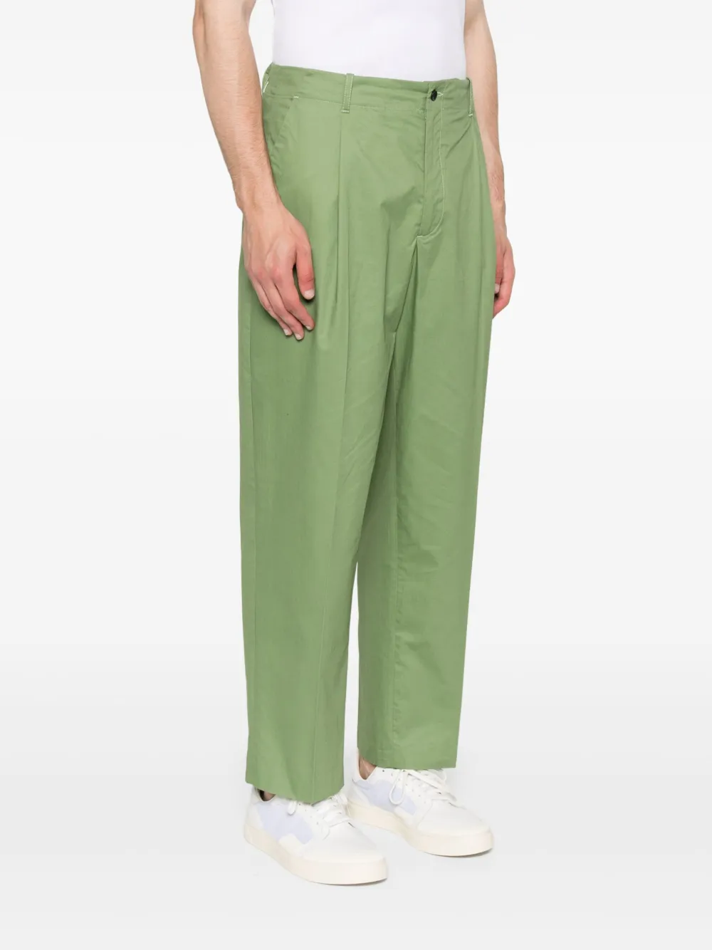 NEW YORK RESIDENT COTTON STRAIGHT-LEG TROUSERS 