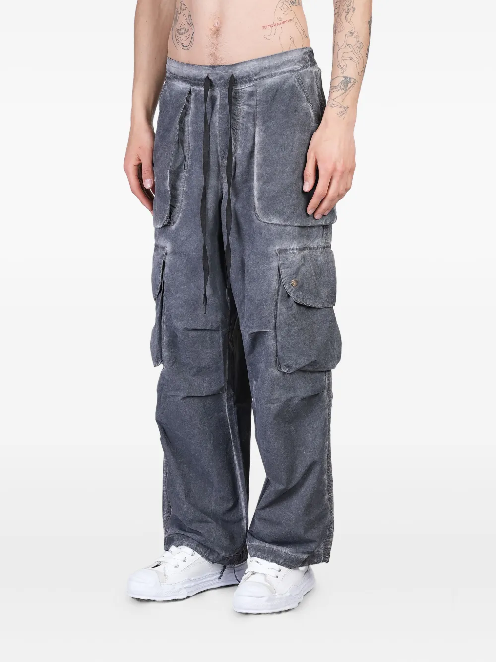 A Paper Kid Cargo broek Grijs