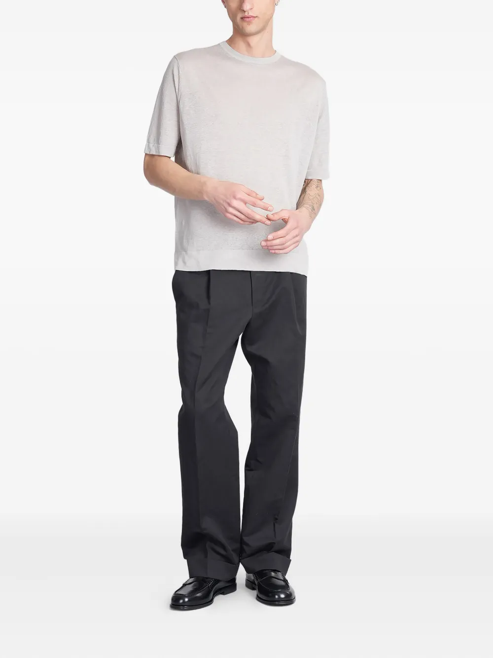 Ballantyne linen T-shirt - Grijs
