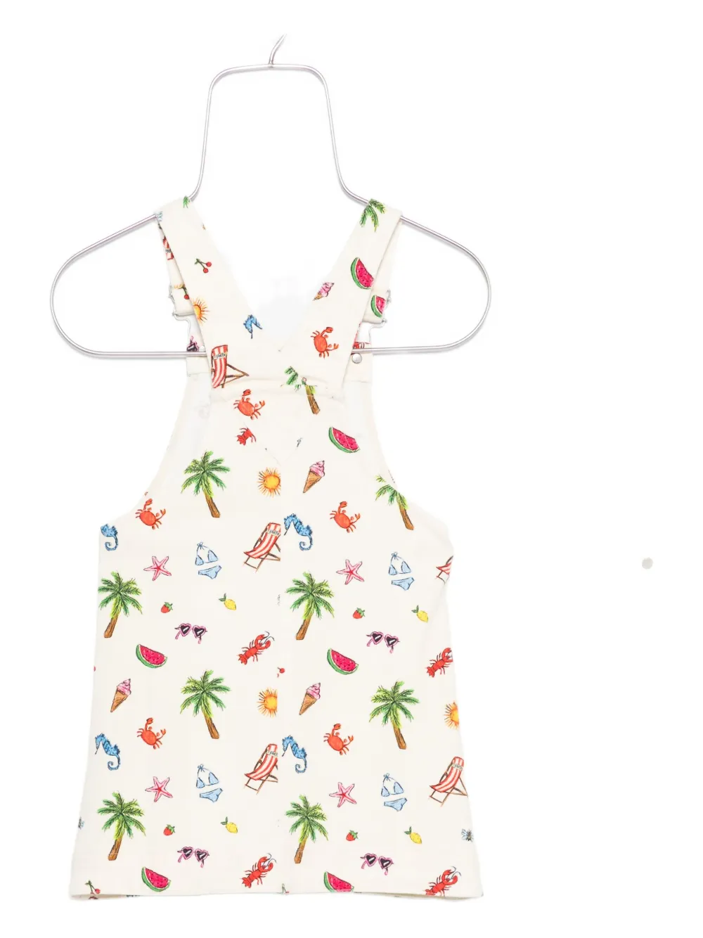 MC2 Saint Barth Kids Tuinbroek met all-over print Beige