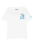 MC2 Saint Barth Kids x Crypto Puppets Shark Bomber-print T-shirt - White