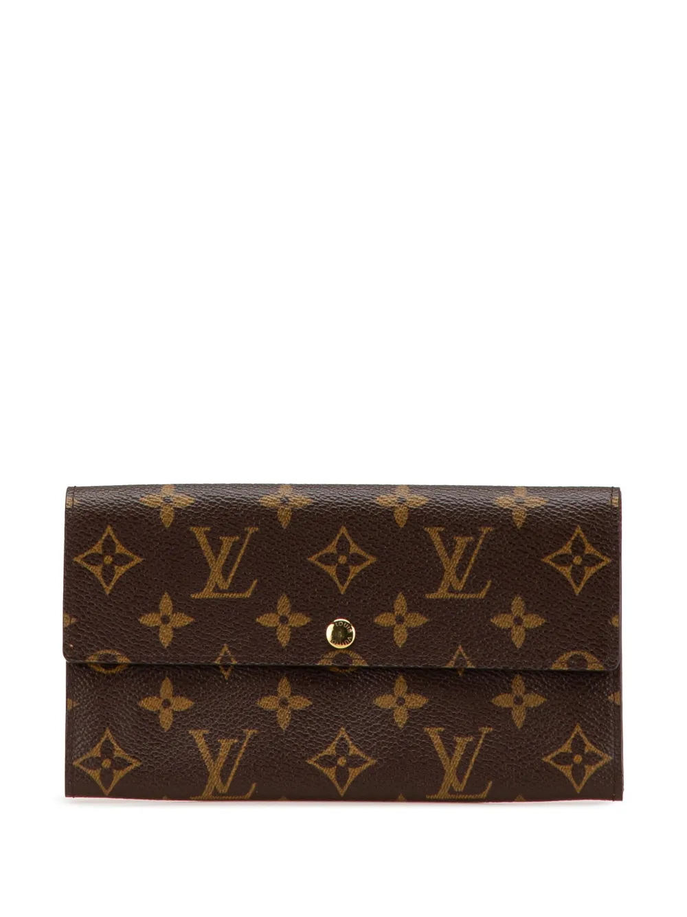 Pre-owned Louis Vuitton 2003 Monogram Sarah Wallet Long Wallets