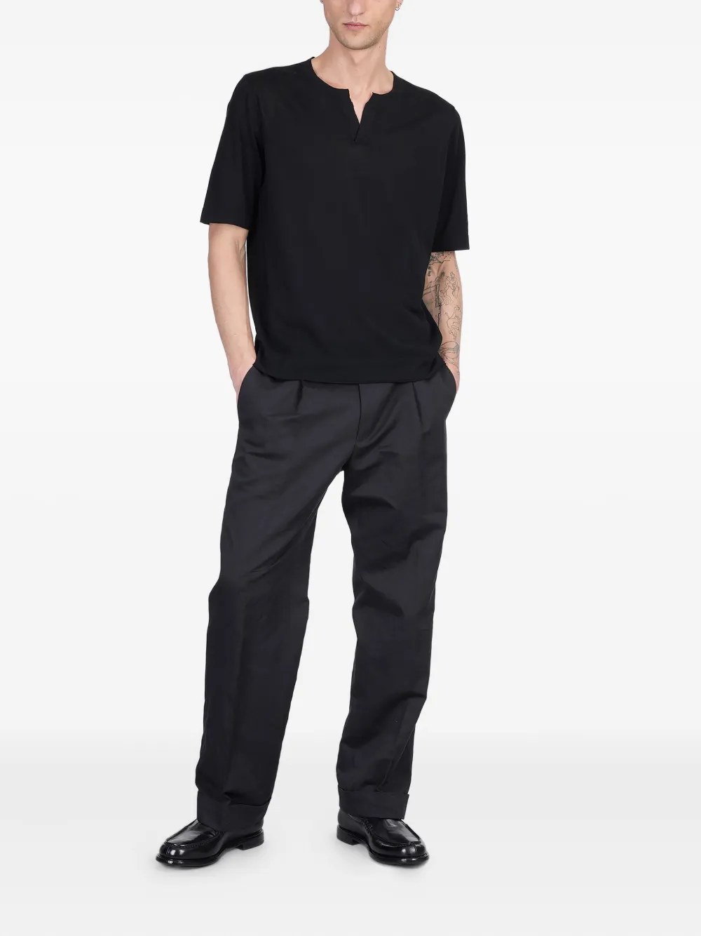 Ballantyne cotton T-shirt - Zwart