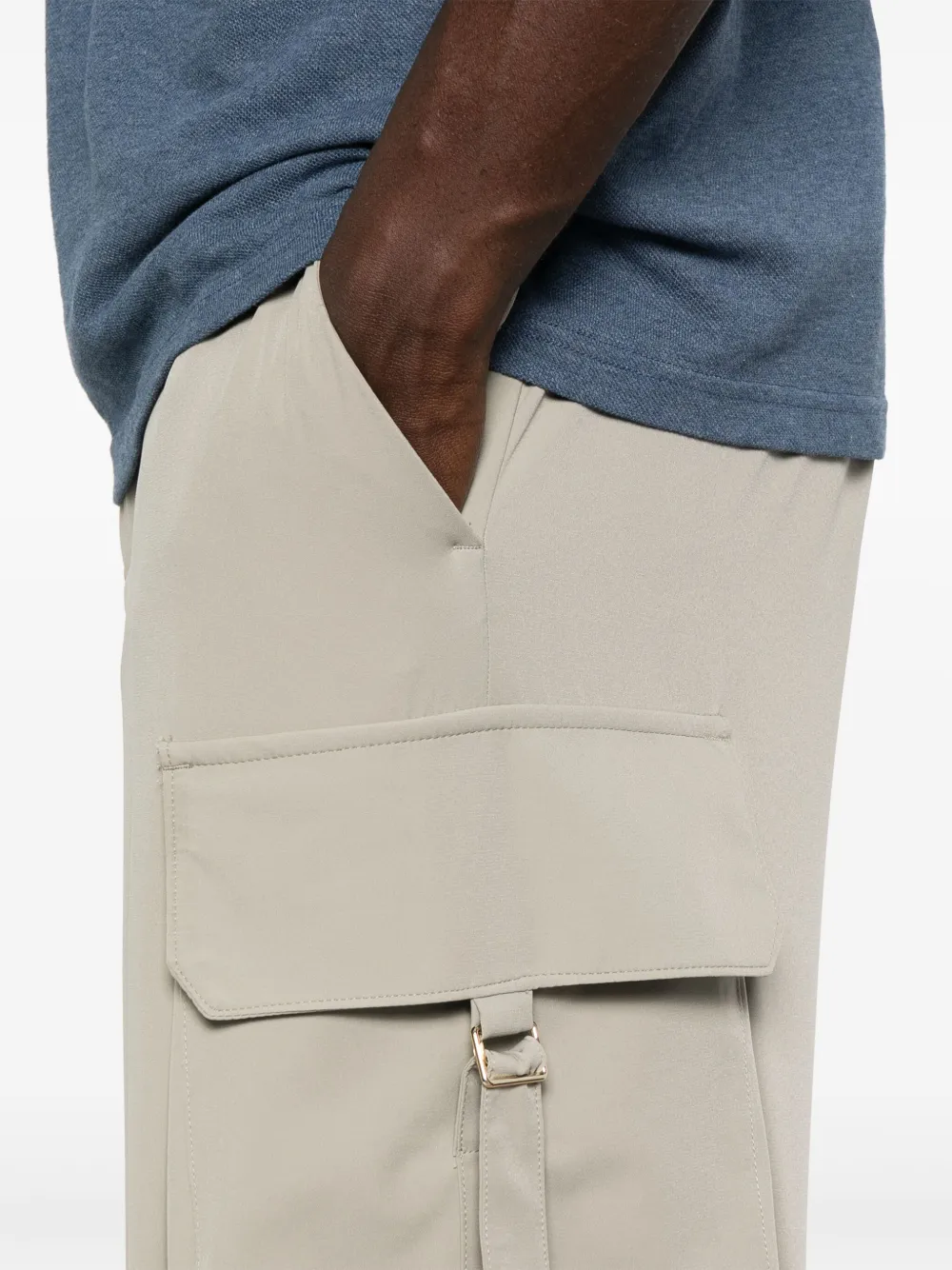 Briglia 1949 cotton cargo shorts Beige