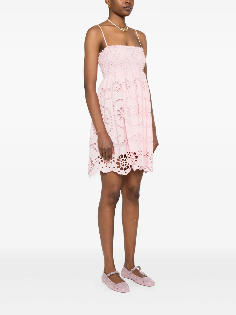 MC2 Saint Barth Linnen mini-jurk Roze