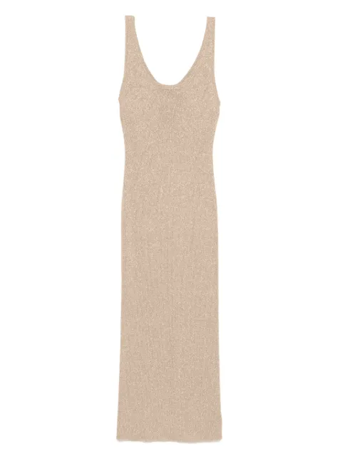 MC2 Saint Barth metallic-threading midi dress