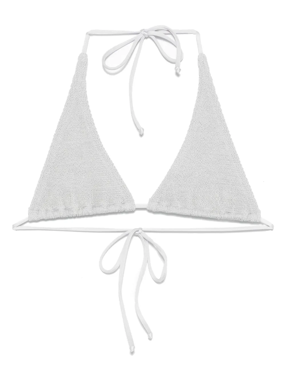 MC2 Saint Barth triangle-cup bikini top | Silver | Image 1